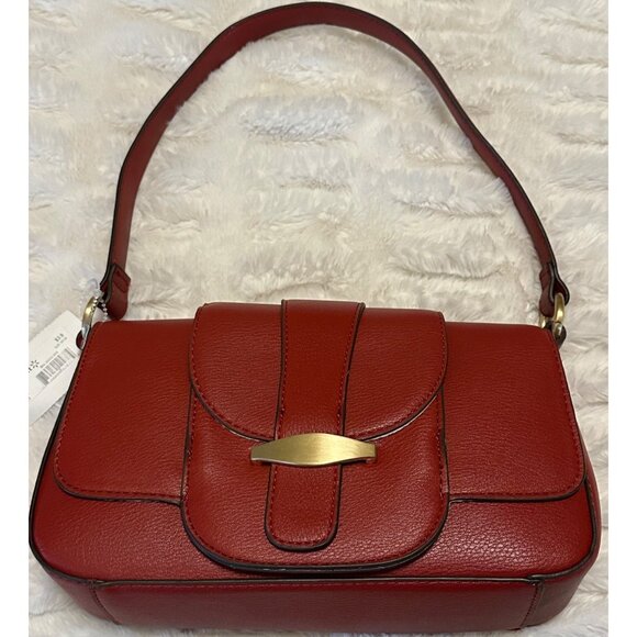 Women's Wal-Mart Stores Red MIA Shoulder Bag w/Snap Button One Size (NEW-Other) - Picture 2 of 15